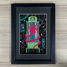 Affiche De Film Encadrée Aliens : Xénomorphe Facehugger Sci-Fi Horreur