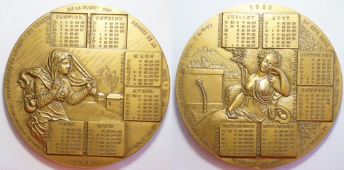Medaille calendrier mdp - medaille,
