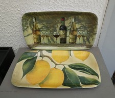 LOT DE 2 PLATEAUX DE SERVICE