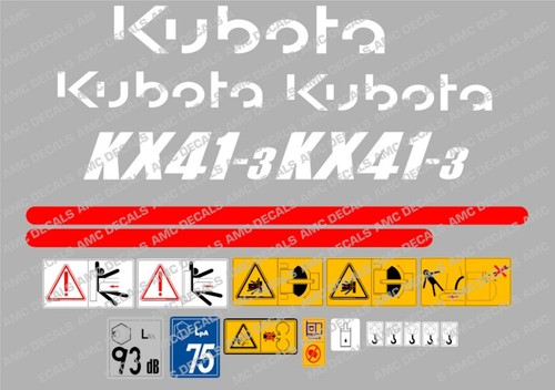 Kubota kx41 kit de - kx41-3,