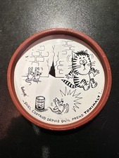 Rare BOUCHON COLLECTION DESSOUS DE VERRE TONIMALT  BANDE DESSINEE HUMORISTIQUE