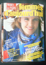 Femmes d'aujourd'hui N° 6 1985 Mode vintage Couture Patron Chemise nuit enfant