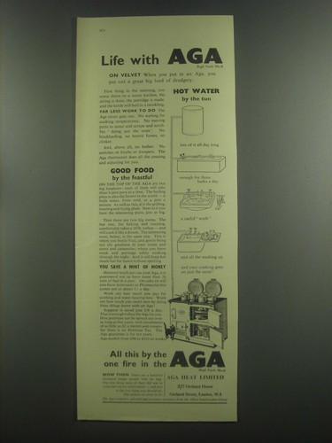 1953 aga cookers life - ad,