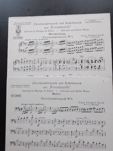 Partition ancienne schubert - ancienne,
