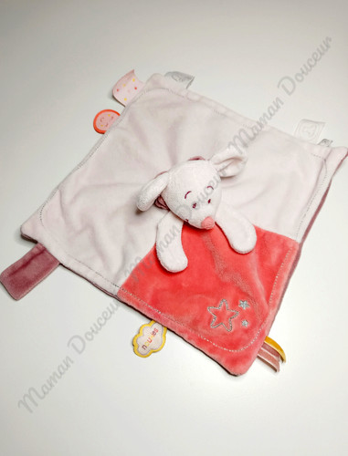 Doudou plat carré mia souris - doudou,