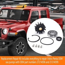 Kit de réparation pompe à eau de mer moteur marine avec composants complets po
