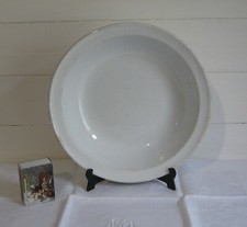 Creil Montereau plat blanc faïence service ancien vaisselle blanche N°3
