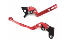 Paire Leviers Repliables Flip Up Rouges KAWASAKI GPZ 1100 GPZ1100 1983-1998