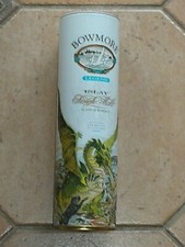 Ancienne boite de whisky BOWMORE legend vide / Empty tin can from France / DOSE