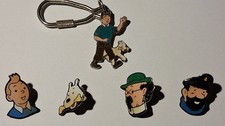 LOT DE 4 PINS TINTIN + MILOU +