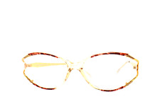 Monture pour Lunettes de Vue Femme Made IN Italy Métal Or Linea Pitti Florence