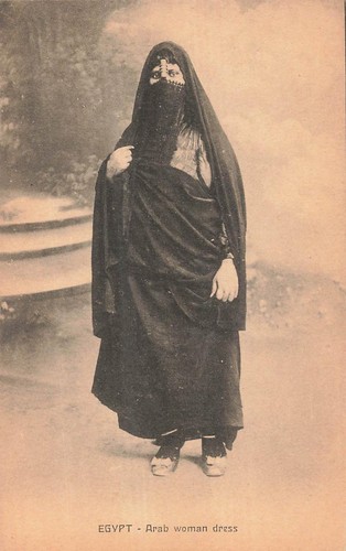 Robe vintage femme arabe - robe,