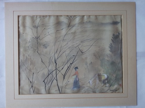 Peinture japonaise ancienne - peinture,