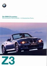 Catalogue Brochure BMW Z3 / M Roadster 1/1997 Allemagne