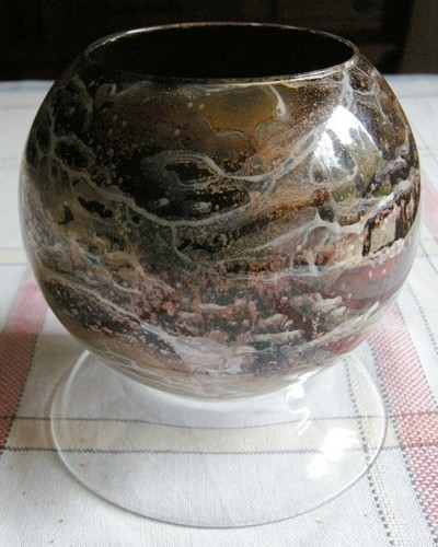 Vase decoratif verre laque - en,