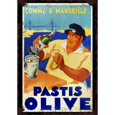 Plaque métal plate 20 x 30 cm