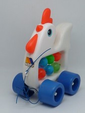 JOUET ANCIEN COQ OU POULE A TIRER