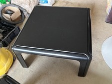 Table basse noire, designer Gae Aulenti, modèle 4894 pour Kartell, années 70's