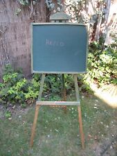 Jouet ancien en bois tableau d'écolier boulier Vintage