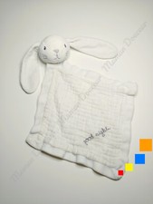 Doudou Plat Lange Kiabi Lapin Blanc Ecru Gris Good Night Étoiles - Simba Nicotoy