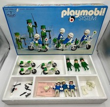 Coffret PLAYMOBIL System 3401 - Motards de la Police - 1976/79 - Bon état