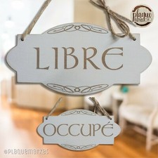 Libre/Occupé Plaque de Porte