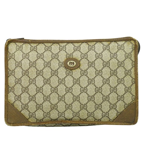 Sac pochette toile gucci gg - pochette, en