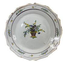 Assiette Nevers XVIIIe