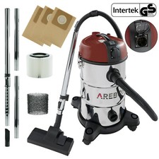 AREBOS Aspirateur Industriel Aspirateur Eau et Poussière 5en1 1300W 30L Rouge