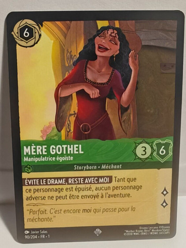 Carte disney lorcana mère - lorcana,