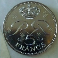 5Francs ESSAIE DE MONACO 1971: RAINIER3