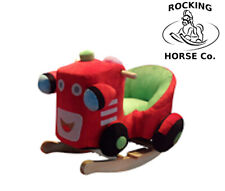 Neuf Peluche Rouge Tracteur Enfant Rocker Rocking Chaise avec Son Effets - 1 An
