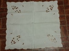 VINTAGE CREAM FLORAL CUT WORK