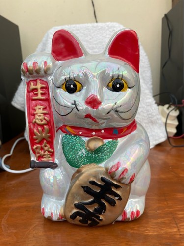 Chat tirelire porte - , bonheur