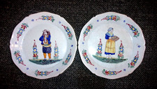 Assiettes en faience de Nevers
