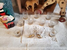 Lot de 12 petits verres a liqueur shot vintage