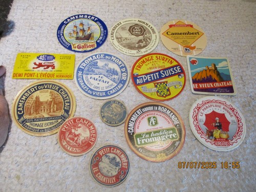 Anciennes etiquettes camembert - anciennes,