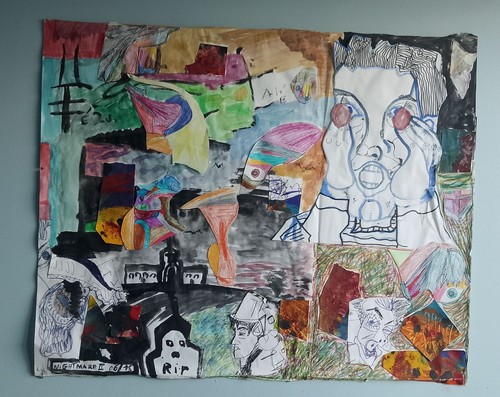 Techniques mixtes art brut - art,