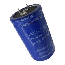 Condensateur Super Farad bleu 2,7 V 500 F 60 x 35 mm pour redresseur de