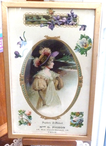 Superbe ancien cadre pub art - cadre"pub",