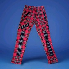 Pantalon Punk Écossais Made In England Import Camden Goth Rock Sex Pistols 1990