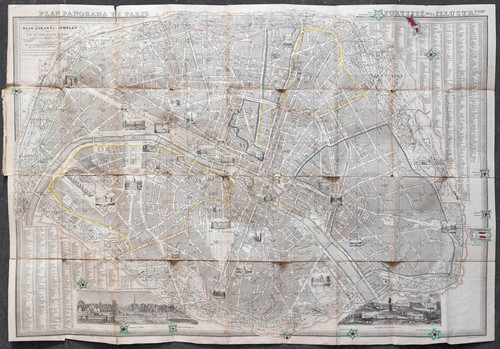 1855 plan ancien paris - -,