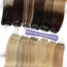 50 100 150 EXTENSIONS DE CHEVEUX POSE A FROID EASY LOOP NATURELS HUMAIN REMY AA+