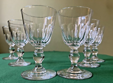6 verres en cristal de Baccarat Gondole côtes plates - H : 11,8 cm