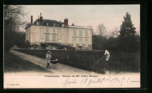 Cpa champrosay maison mr - maison, de