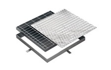 PLAQUE D'ÉGOUT CARRABLE ROUTIÈRE RENFORCÉE EN ACIER ZINCÉ UNI EN 10025