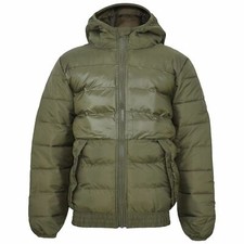 Veste Scolaire Décontractée Padded Pour Enfants Manteau Boule Olive Pour Garçons