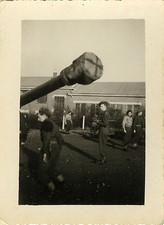 PHOTO ANCIENNE - VINTAGE SNAPSHOT - MILITAIRE CANON ARME - MILITARY WEAPON