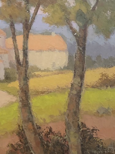 Tableau ancien huile - , paysage