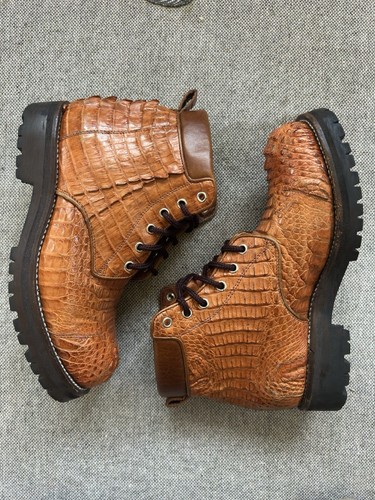 Weston mens tan alligator - jm,